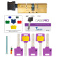 Циліндр MUL-T-LOCK DIN_KT XP *ClassicPro 90 EB 40x50T TO_ABR CAM30 5KEY DND3D_PURPLE_INS 4867 BOX_S