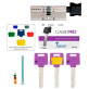 Циліндр MUL-T-LOCK DIN_KT XP *ClassicPro 90 NST 55x35T TO_BE CAM30 3KEY DND3D_PURPLE_INS 4867 BOX_S