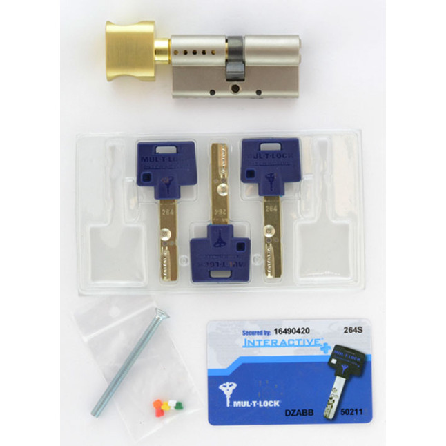 Циліндр MUL-T-LOCK DIN_KT XP *INTERACTIVE+ 62 NST 35x27T TO_SB CAM30 3KEY DND3D_BLUE 264S+ BOX_S