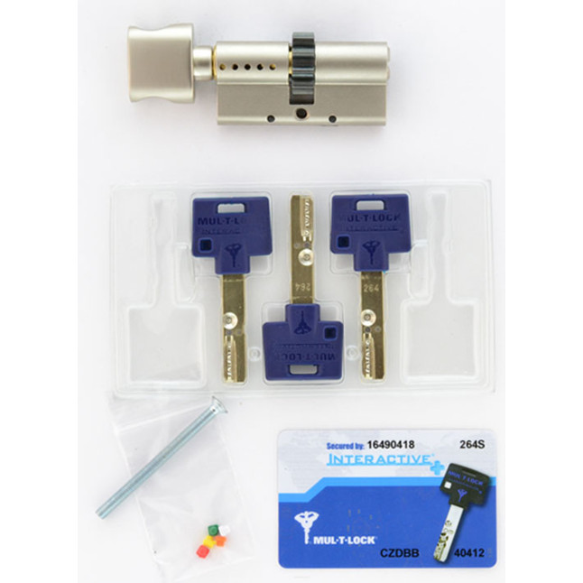 Циліндр MUL-T-LOCK DIN_KT XP *INTERACTIVE+ 120 NST 60x60T TO_NST CGW 3KEY DND3D_BLUE_INS 264S+ BOX_S