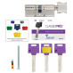 Циліндр MUL-T-LOCK DIN_KT XP *ClassicPro 95 NST 50x45T TO_NST CAM30 3KEY DND3D_PURPLE_INS 2865 BOX_S