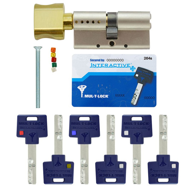 Циліндр MUL-T-LOCK DIN_KT XP *INTERACTIVE+ 71 NST 31Lx40T TO_SB CAM30 FLEX_CONTROL 3KEY+1KEY+1KEY+1KEY DND3D_BLUE_INS 264S+ BOX_S