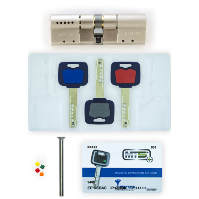 Цилиндр Mul-t-lock DIN MOD KK *MT5+ 150 NST 75x75 CAM30 3KEY DND5I BLUE INS 948B BOX S