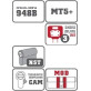 Цилиндр Mul-t-lock DIN MOD HALF K *MT5+ 40,5 NST 31x9,5 CAM30 3KEY DND5I BLUE INS 948B BOX S