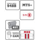 Цилиндр Mul-t-lock DIN MOD HALF K *MT5+ 40,5 NST 31x9,5 CAM30 O/K 948B BOX S