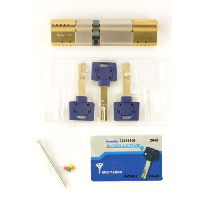 Цилиндр Mul-t-lock DIN MOD KK *Interactive+ 91 EB 31x60 CAM30 3KEY DND3D BLUE INS 264S+ BOX S