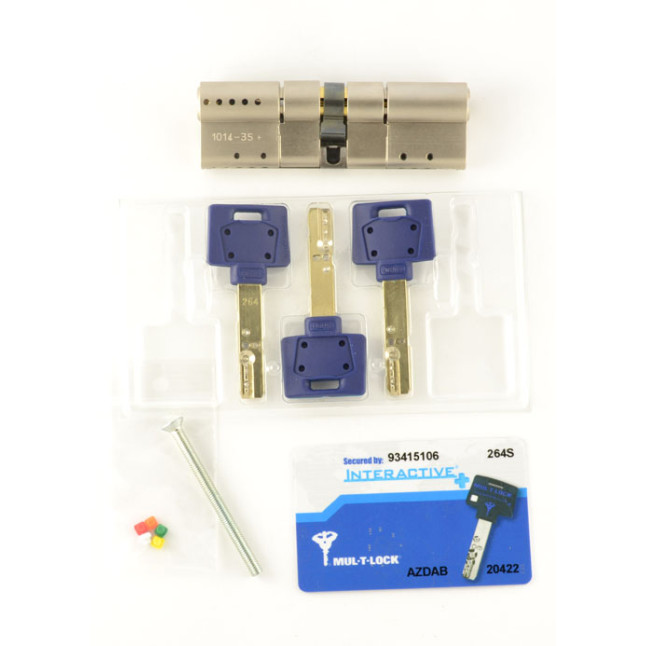 Цилиндр Mul-t-lock DIN MOD KK *Interactive+ 91 NST 31x60 CAM30 3KEY DND3D BLUE INS 264S+ BOX S
