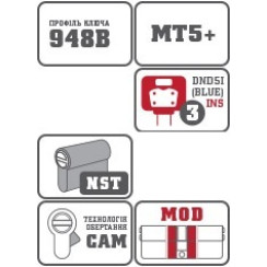 Циліндр MUL-T-LOCK DIN_MOD_HALF_K *MT5+ 72,5 NST 63х9,5 CAM30 3KEY DND5I_BLUE_INS 948B BOX_S Циліндр MUL-T-LOCK DIN_MOD_HALF_K *MT5+ 72,5 NST 63х9,5 CAM30 3KEY DND5I_BLUE_INS 948B BOX_S