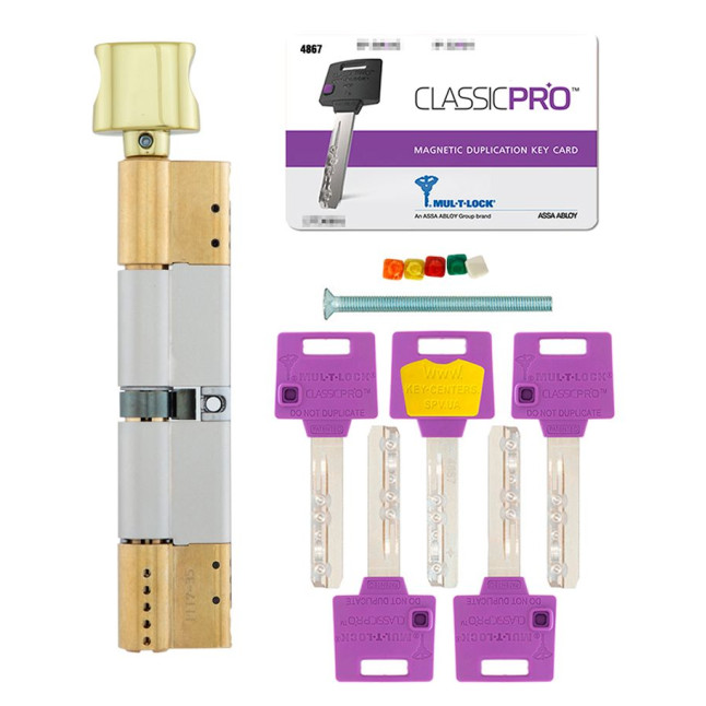 Циліндр MUL-T-LOCK DIN_MOD_KT *ClassicPro 130 EB 65x65T TO_SB CAM30 5KEY DND3D_PURPLE_INS 4867 BOX_S
