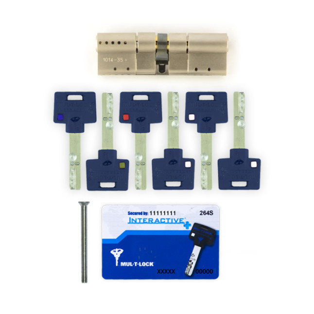 Цилиндр Mul-t-lock DIN MOD KK *Interactive+ 96 NST 65Lx31 CAM30 FLEX CONTROL 3KEY+1KEY+1KEY+1KEY DND3D BLUE 264S+ BOX S