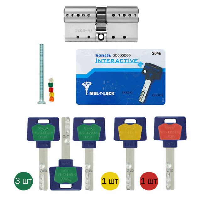 Циліндр MUL-T-LOCK DIN_MOD_KK *INTERACTIVE+ 66 NST 33x33 CAM30 3in1 3KEY+1KEY+1KEY DND3D_BLUE_INS 264S+ BOX_S Циліндр MUL-T-LOCK DIN_MOD_KK *INTERACTIVE+ 66 NST 33x33 CAM30 3in1 3KEY+1KEY+1KEY DND3D_BLUE_INS 264S+ BOX_S