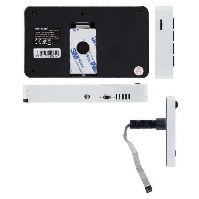 Відеовічко MUL-T-LOCK GOTU+ 5140 White для дверей