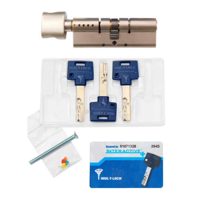 Циліндр MUL-T-LOCK DIN_MOD_KT *INTERACTIVE+ 106 NST 75x31T TO_NST CAM30 3KEY DND3D_BLUE_INS 264S+ BOX_S