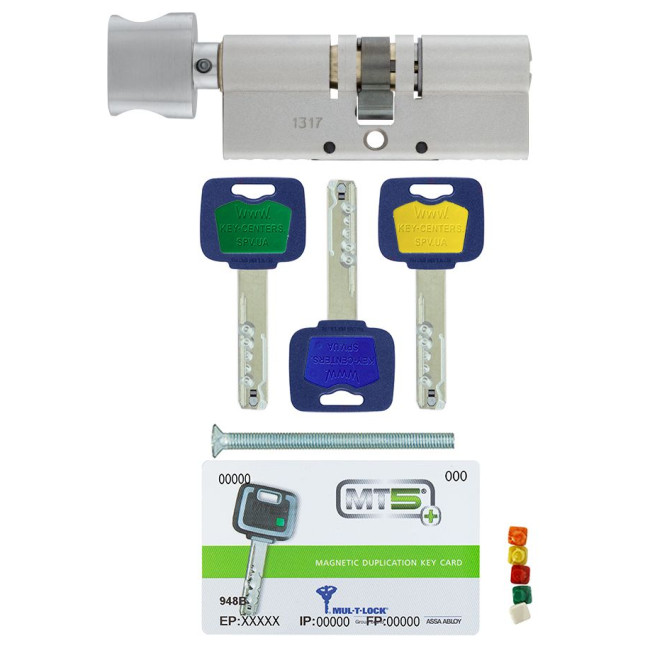 Цилиндр Mul-t-lock DIN MOD KT *MT5+ 115 NST 60x55T TO BN CAM30 3KEY DND5I BLUE INS 948B BOX S