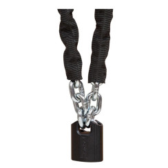 Замок навесной Tokoz MOTO PLUTO 50 Black с цепью 100 см 3KEY ТК9 М 