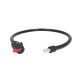 Замок Tokoz MOTO Black с тросом 100 см 2KEY ТК8 