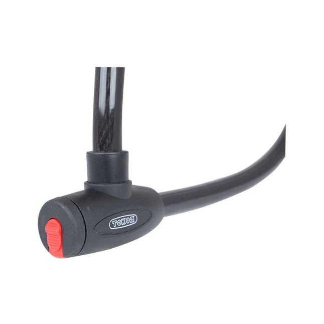 Замок Tokoz MOTO Black с тросом 100 см 2KEY ТК8 