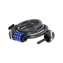 Замок Tokoz MOTO Black кодовый с тросом 100 см 