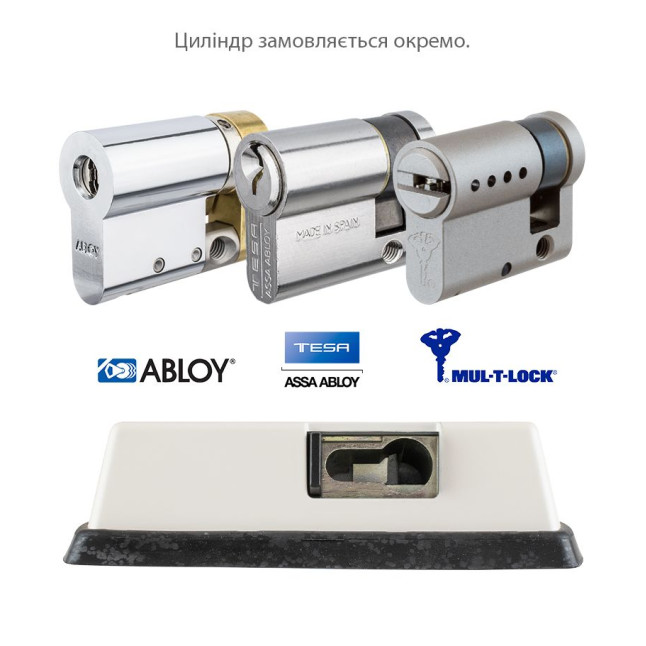 Замок TOKOZ VAN VANLOCK w/o cylinder WHITE навісний на дверцята автомобіля