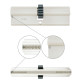 Циліндр VEGA DIN_KK VP-7 100 NST 50x50 CGW VIP_CONTROL 1KEY+5KEY VEGA3D_BLUE V07 BOX_V