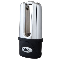Замок VIRO MOTO BLINDATO EXTREME STAINLESS_STEEL 3KEY 83мм