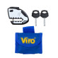 Замок VIRO MOTO SHARK BLACK/WHITE 2KEY Замок VIRO MOTO SHARK BLACK/WHITE 2KEY