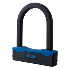 Замок VIRO MOTO SEZIONE BLACK 2KEY 127мм