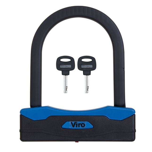 Замок VIRO MOTO SEZIONE BLACK 2KEY 127мм