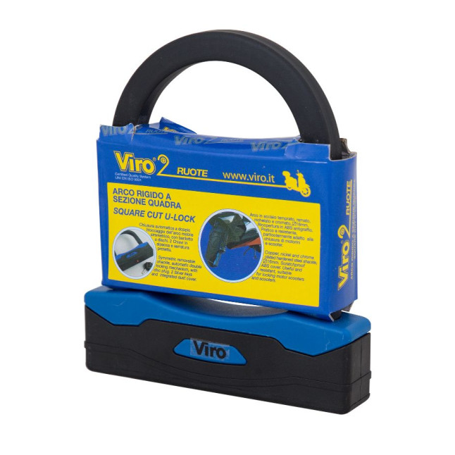 Замок VIRO MOTO SEZIONE BLACK 2KEY 127мм