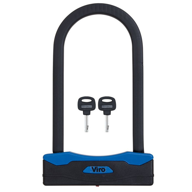 Замок VIRO MOTO SEZIONE BLACK 2KEY 180мм