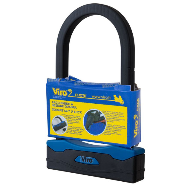 Замок VIRO MOTO SEZIONE BLACK 2KEY 180мм