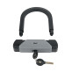 Замок VIRO MOTO SEZIONE BLACK 2KEY 145мм