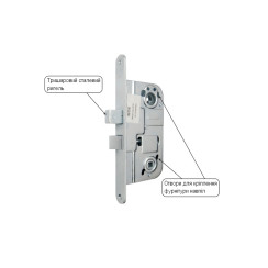 Замок врезной Abloy 1-WAY FIN LC200 CR RIGHT ВЅ50мм 105мм w/o SP  Замок врезной Abloy 1-WAY FIN LC200 CR RIGHT ВЅ50мм 105мм w/o SP
