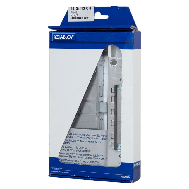 Замок врізний ABLOY 1-WAY FIN+СУВАЛЬДНИЙ 451S CR CHROME UNIV BS50мм 55мм 3KEY SP