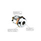 Замок для обладнання ABLOY CL200 22мм 18,5мм 9_DISCS CR SENTRY 3KEY STR_B BB66EE RIGHT PB