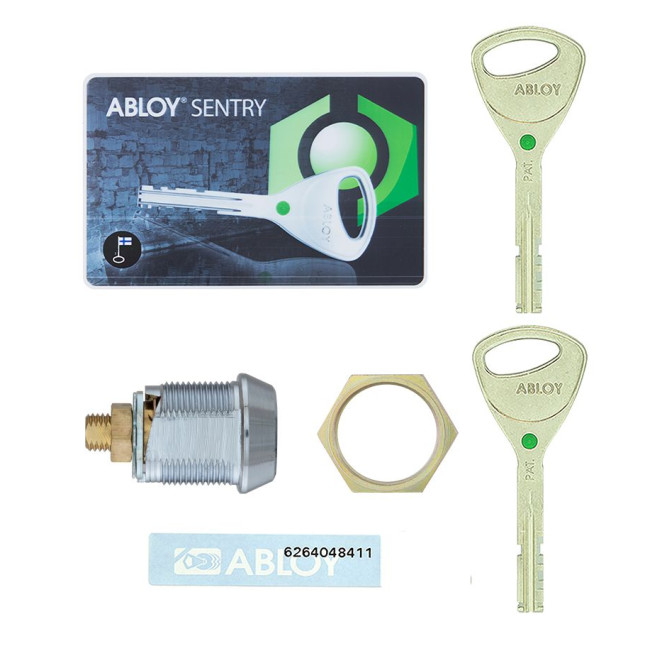 Замок для обладнання ABLOY CL200 22мм 18,5мм 9_DISCS CR SENTRY 3KEY STR_B BB66EE RIGHT PB