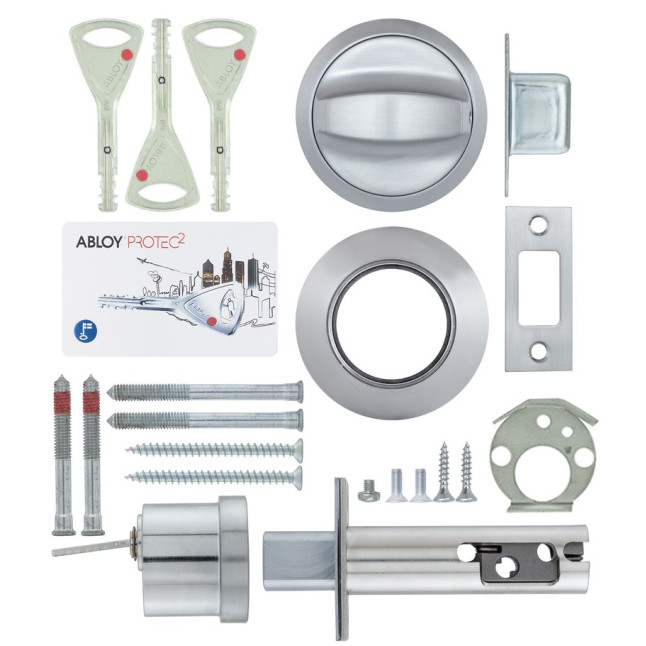 Замок врезной Abloy 1-WAY DEAD BOLT ME153 SATIN CHROME UNIV BS60/70мм PROTEC 2 M/S wood door SP Замок врезной Abloy 1-WAY DEAD BOLT ME153 SATIN CHROME UNIV BS60/70мм PROTEC 2 M/S wood door SP