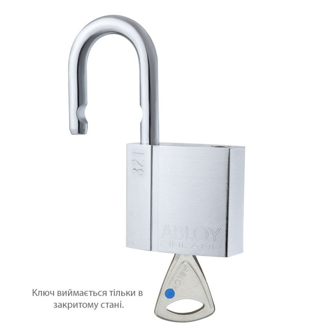 Замок навісний ABLOY PL321 PROTEC NA77FF M/S PRO_N NR_shackle 20мм 8мм BOX