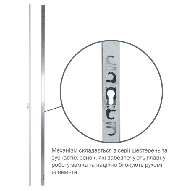 Замок накладной Mul-t-lock 2-WAY DIN EMA WHITE UNIV ВЅ1100мм length 2250mm w/o SP Замок накладной Mul-t-lock 2-WAY DIN EMA WHITE UNIV ВЅ1100мм length 2250mm w/o SP
