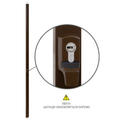 Замок накладной Mul-t-lock 2-WAY DIN EMA Brown UNIV ВЅ1100мм length 2250mm w/o SP  Замок накладной Mul-t-lock 2-WAY DIN EMA Brown UNIV ВЅ1100мм length 2250mm w/o SP