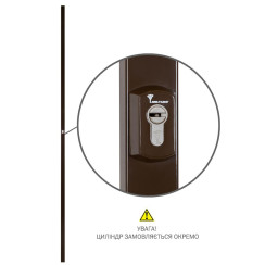 Замок накладний MUL-T-LOCK 2-WAY DIN G512 BROWN UNIV BS1500мм length_3000mm w/o_SP Замок накладний MUL-T-LOCK 2-WAY DIN G512 BROWN UNIV BS1500мм length_3000mm w/o_SP