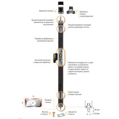 Замок накладний MUL-T-LOCK 2-WAY DIN G512 WHITE UNIV BS1500мм length_3000mm w/o_SP Замок накладний MUL-T-LOCK 2-WAY DIN G512 WHITE UNIV BS1500мм length_3000mm w/o_SP