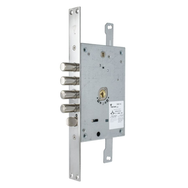 Замок врізний MUL-T-LOCK 3-WAY OMEGA OFMPB10328L CR UNIV BS65мм 85мм *OMEGA VIP_CONTROL/3in1 1KEY+3KEY+1KEY+1KEY OMG_BLACK+OMG_GREEN+OMG_RED_OMG_RED 93мм w/o_SP