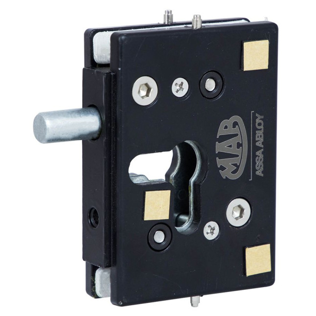 Замок накладний MAB 1-WAY DIN G522 BRUSH_ST.STEEL UNIV 3KEY SP