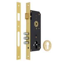 Замок врізний MUL-T-LOCK 1-WAY DIN 204S PB UNIV BS45мм 85мм SP Замок врізний MUL-T-LOCK 1-WAY DIN 204S PB UNIV BS45мм 85мм SP