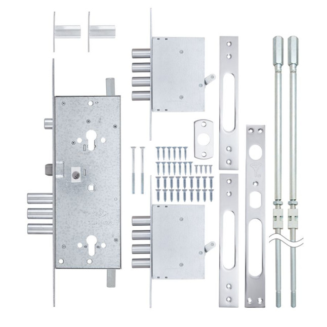 Замок врізний MUL-T-LOCK 3-WAY DIN+DIN 415G CR UNIV BS63мм w/o_protector SP