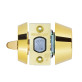 Замок врезной Mul-t-lock 1-WAY DEAD BOLT HERCULAR SHINY BRASS UNIV BS60/70мм *Interactive+ 3KEY DND3D BLUE INS 264S+ wood door SP 