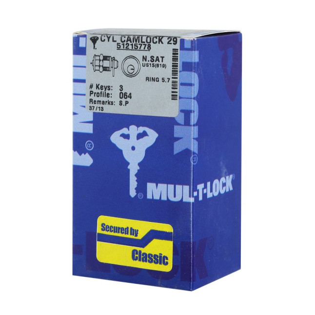 Замок для обладнання MUL-T-LOCK CAM29 1-1/8"(29мм) 1,133" (28,8мм) 5PIN R NST CLASSIC 3KEY ARC_BLACK 064 UNIV PB Замок для обладнання MUL-T-LOCK CAM29 1-1/8"(29мм) 1,133" (28,8мм) 5PIN R NST CLASSIC 3KEY ARC_BLACK 064 UNIV PB