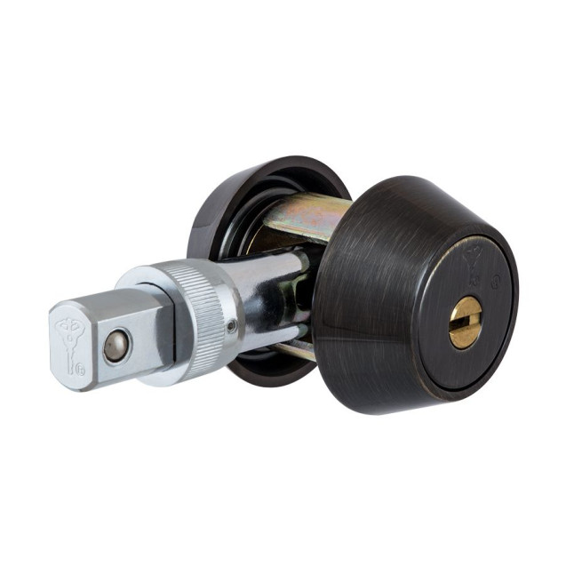 Замок врізний MUL-T-LOCK 1-WAY DEAD_BOLT HERCULAR ANTIQUE_BRONZE UNIV BS60/70мм *INTERACTIVE+ 3KEY DND3D_BLUE 264S+ metal_door SP