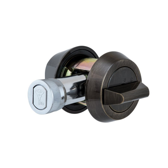 Замок врізний MUL-T-LOCK 1-WAY DEAD_BOLT HERCULAR ANTIQUE_BRONZE UNIV BS60/70мм *INTERACTIVE+ 3KEY DND3D_BLUE 264S+ metal_door SP